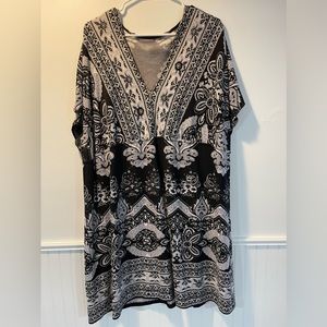 Lane Bryant black and white dress